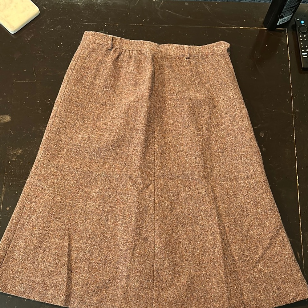 Vintage lined  Brown Women's Lined Skirt